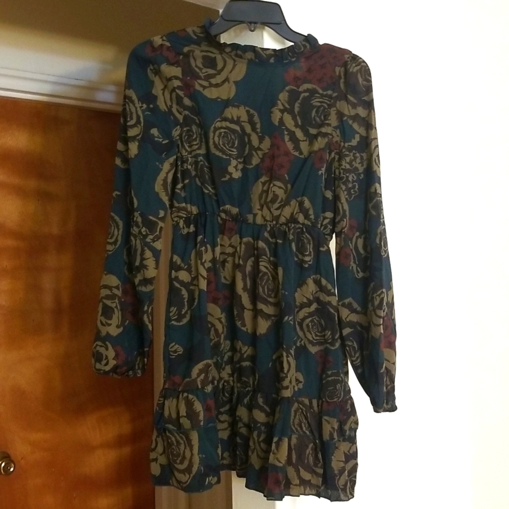 Floral Green Dress